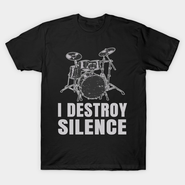 Drummer musician saying T-Shirt by Foxxy Merch